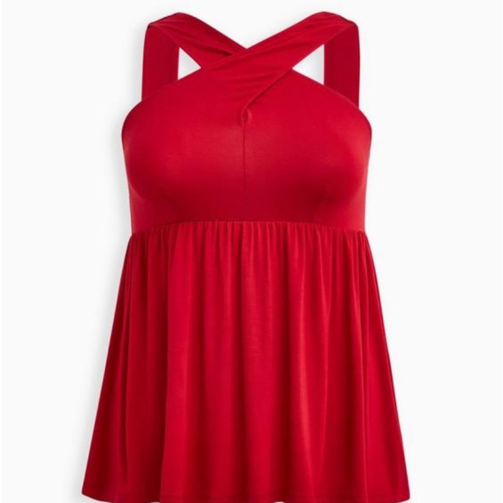 Torrid Size 1 Babydoll Super Soft Halter Tank